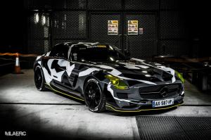 Mercedes-Benz SLS AMG 510 LB-FT Arctic Camo Wrap by RENNtech 2016 года